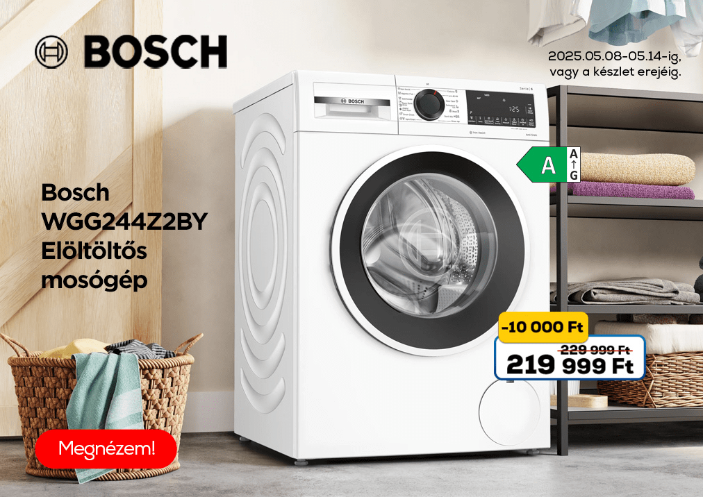 Bosch WGG244Z2BY Elöltöltős mosógép