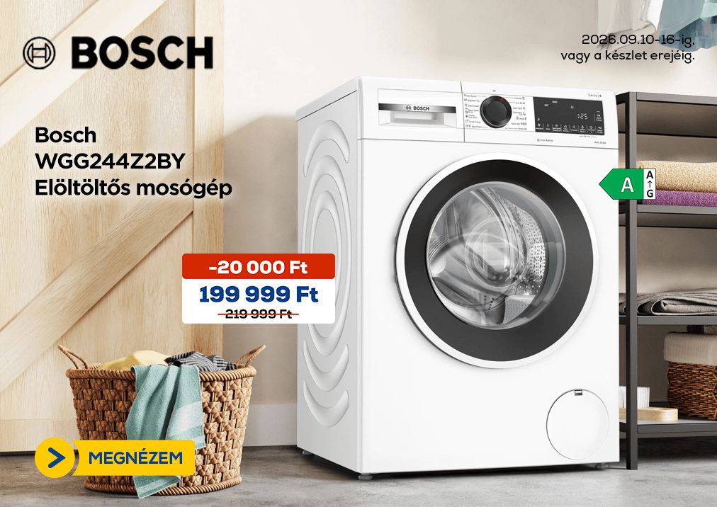 Bosch WGG244Z2BY Elöltöltős mosógép