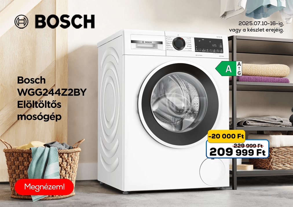 Bosch WGG244Z2BY Elöltöltős mosógép