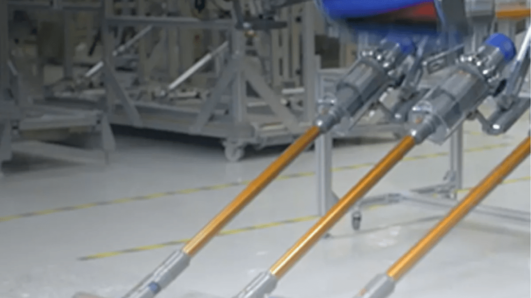 Dyson cordless vacuum cleaners being tested in the labaratory