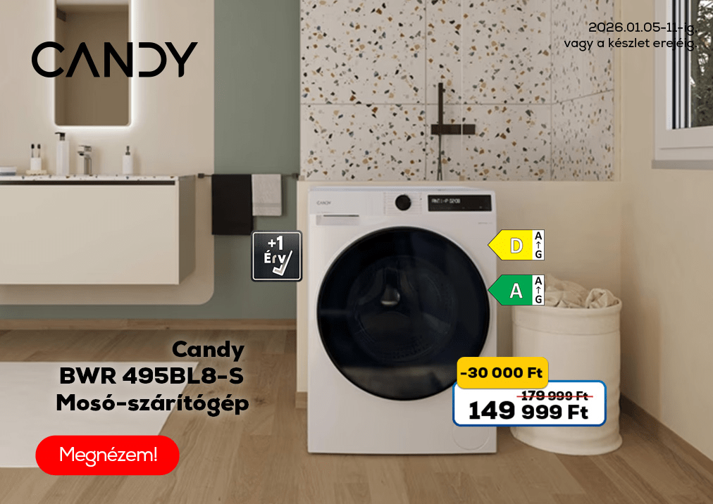 Candy BWR 495BL8-S Mosó-szárítógép