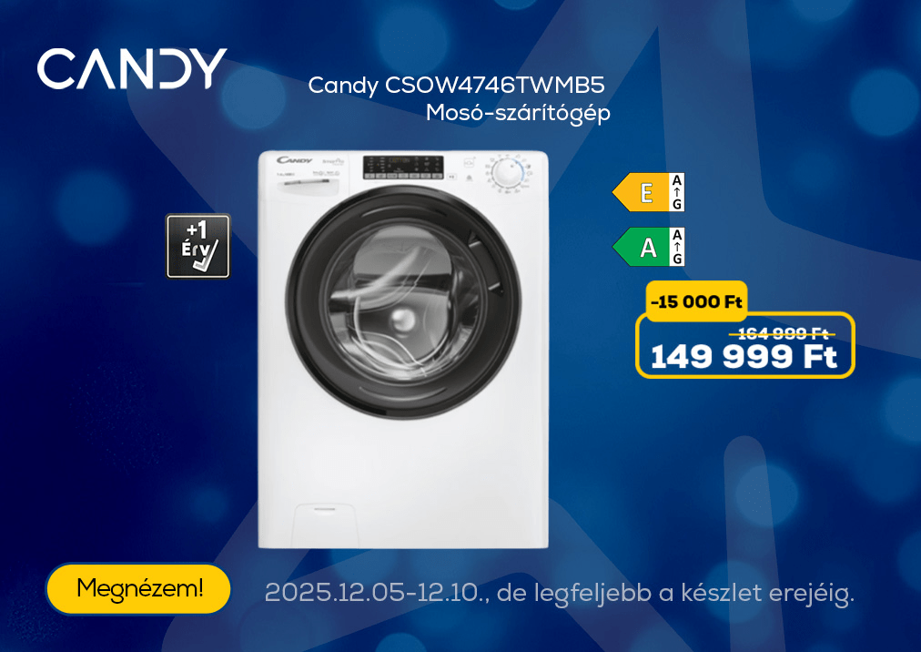 Candy CSOW4746TWMB5 Mosó-szárítógép