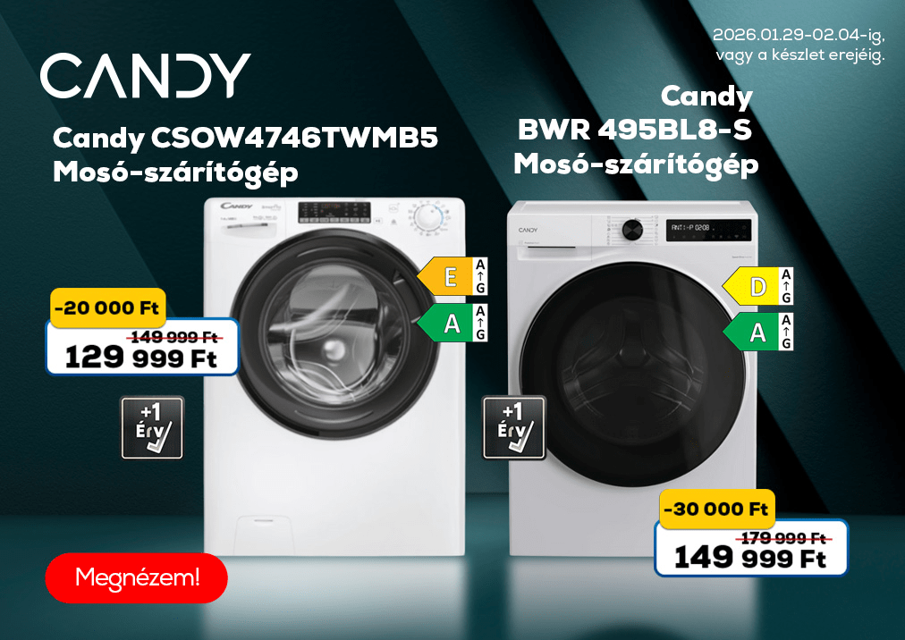 Candy BWR 495BL8-S Mosó-szárítógép