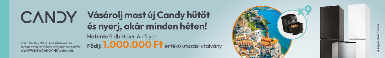 Vásárolj most új Candy hűtőt és nyerj, akár minden héten!