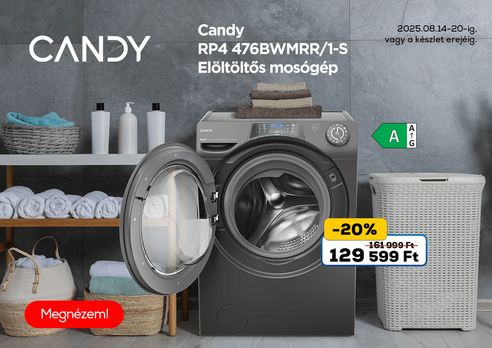 Candy RP4 476BWMRR/1-S Elöltöltős mosógép