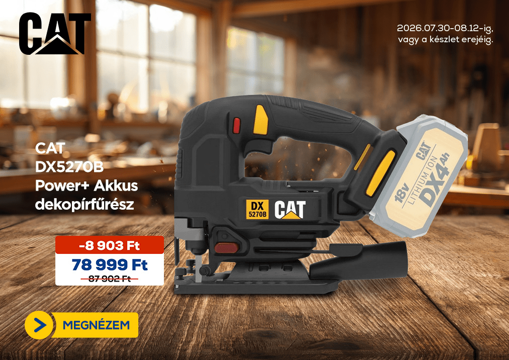 CAT DX5270B Power+ Akkus dekopírfűrész
