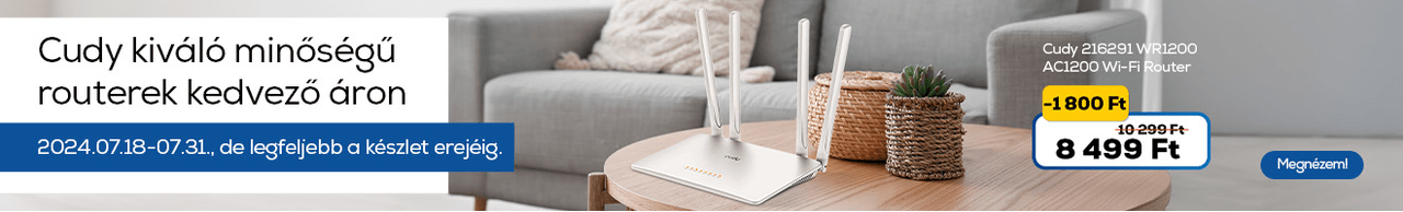 Cudy kiváló minőségű routerek kedvező áron