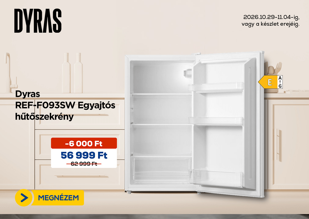 Dyras REF-F093SW Egyajtós hűtőszekrény