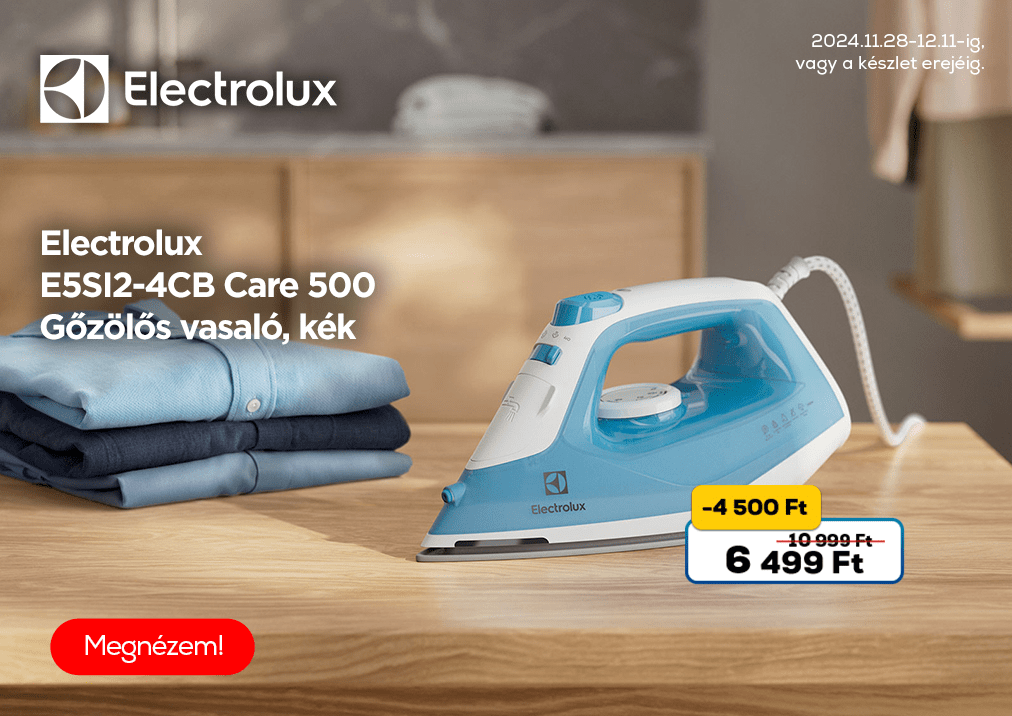 Electrolucx E5SI2-4CB Care 500, Gőzölős vasaló, kék