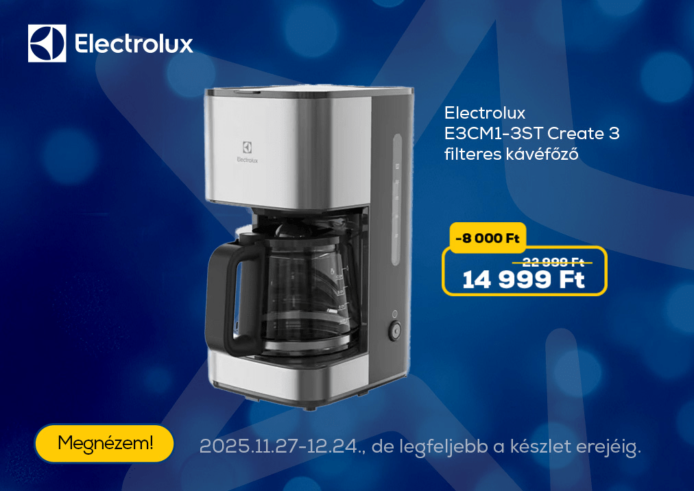 Electrolux E3CM1-3ST Create 3 filteres kávéfőző