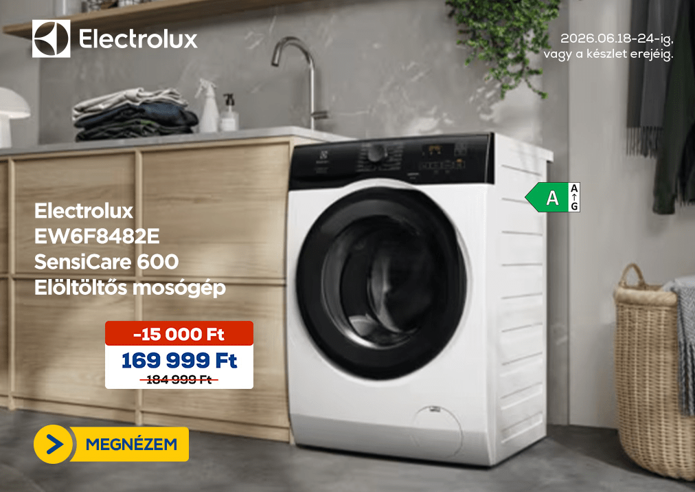 Electrolux EW6F8482E SensiCare 600 Elöltöltős mosógép