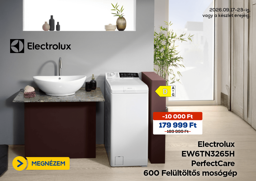Electrolux EW6TN3265H PerfectCare 600 Felültöltős mosógép