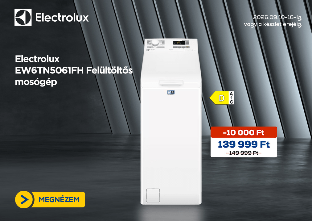 Electrolux EW6TN5061FH Felültöltős mosógép