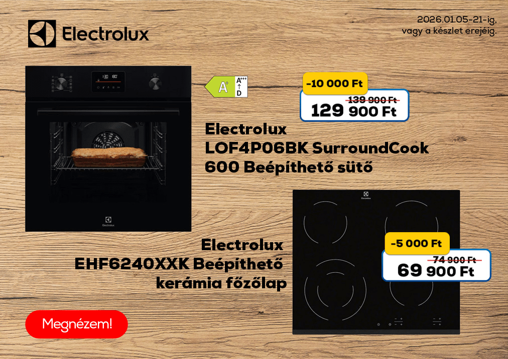 Electrolux LOF4P06BK SurroundCook 600 Beépíthető sütő