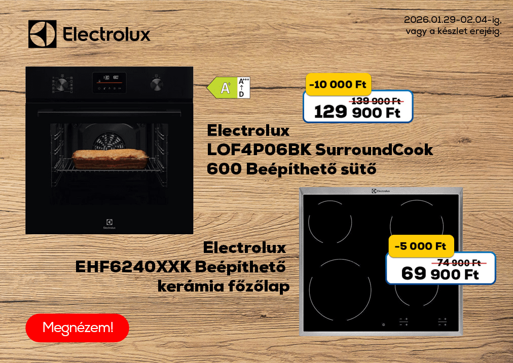 Electrolux LOF4P06BK SurroundCook 600 Beépíthető sütő