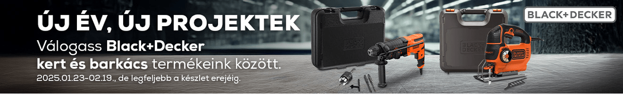 Új év, új projektek. Válogass Black + Decker kert és barkács termékeink között