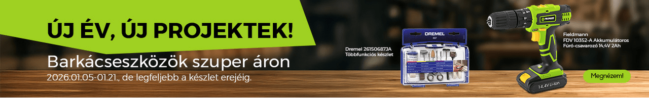 Új év, új projektek! Barkácseszközök szuper áron