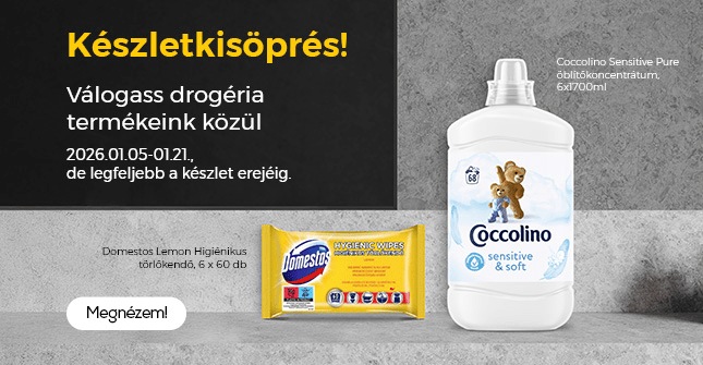 Készletkisöprés! Válogass drogéria termékeink közül