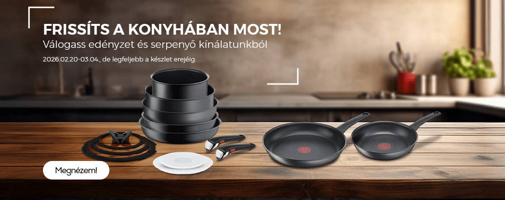 Frissíts a konyhában most! Válogass edényzet és serpenyő kínálatunkból