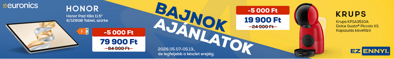 Bajnok ajánlatok az Euronics-nál!