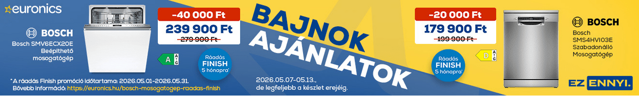 Bajnok ajánlatok az Euronics-nál!