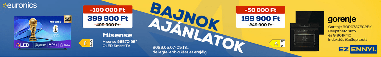 Bajnok ajánlatok az Euronics-nál!