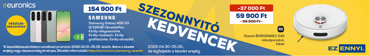 Szezonnyitó kedvencek az Euronics-nál! Ez ennyi.