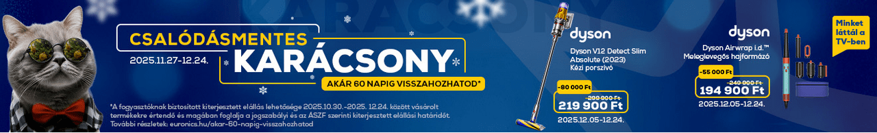 Csalódásmentes Karácsony az Euronicsban! Ez ennyi.