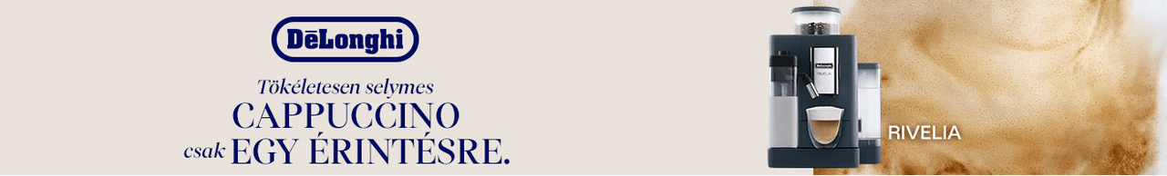 Tökéletes selymes cappuccino csak egy érintésre.