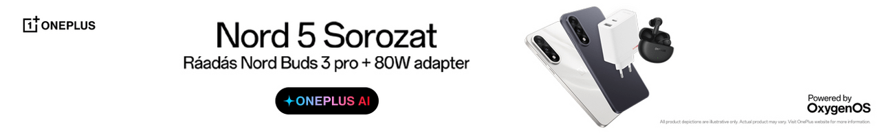 Nord 5 Sorozat Ráadás Nord Buds 3 pro + 80W adapter