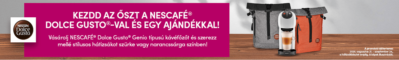 Induljon az ősz egy KRUPS NESCAFÉ® DOLCE GUSTO®-val és egy ajándékkal!