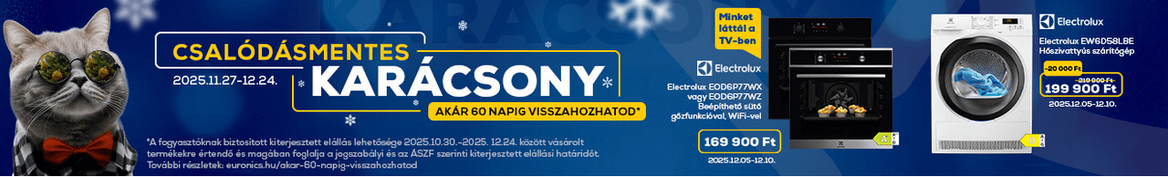 Csalódásmentes Karácsony az Euronicsban! Ez ennyi.
