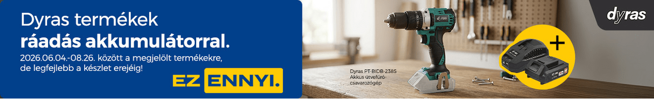Dyras termékek ráadás akkumulátorral. Ez Ennyi.