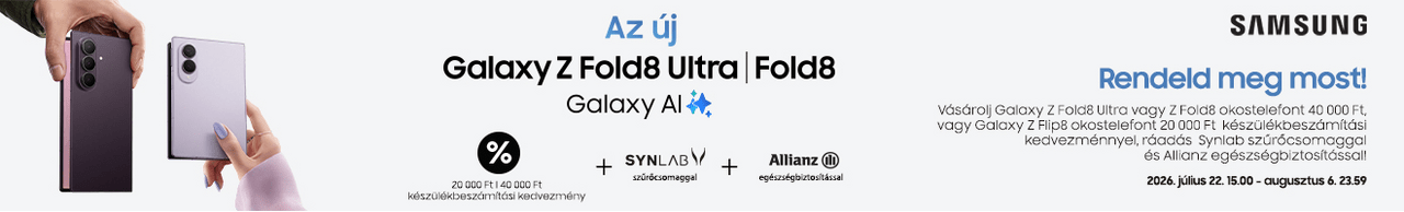 Galaxy Z Fold8 Ultra, Z Fold8, Z Flip8 bevezeté