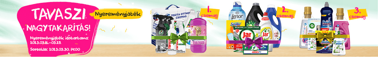 Tavaszi nagytakarítás nyereményjáték