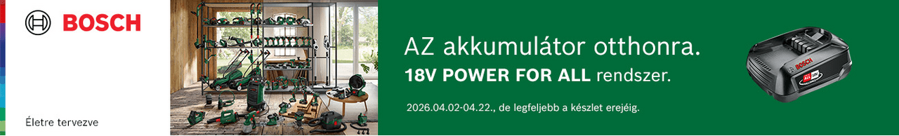 Bosch barkácsgépek és porszívók ráadás akkumulátorral!