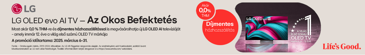 LG OLED EVO AI TV - Az okos befektetés!