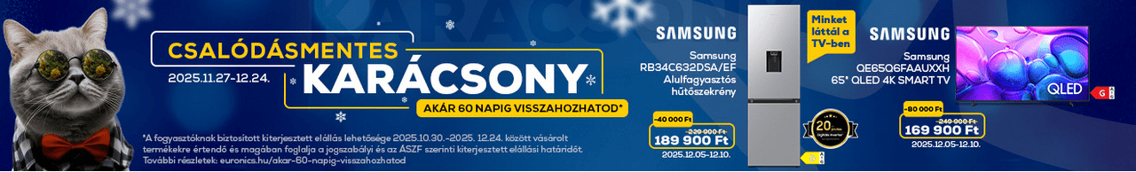 Csalódásmentes Karácsony az Euronicsban! Ez ennyi.