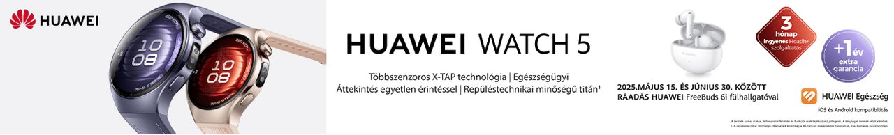 Huawei Watch 5 ráadással