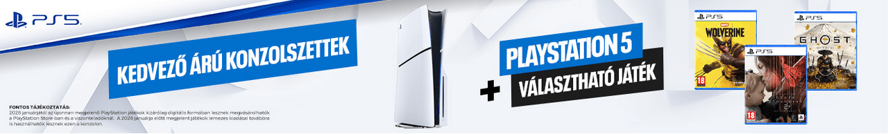 Playstation5 + választható játék
