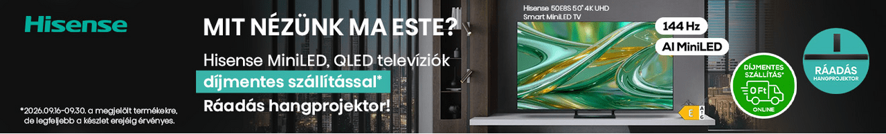 Hisense TV-k ráadás hangprojektorral