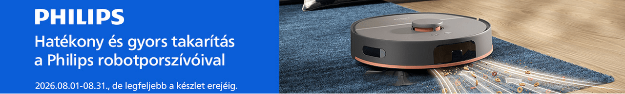 Hatékony és gyors takarítás a Philips robotporszívóval.