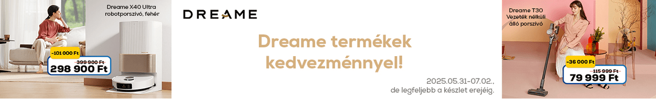 Dreame porszívók kedvezménnyel