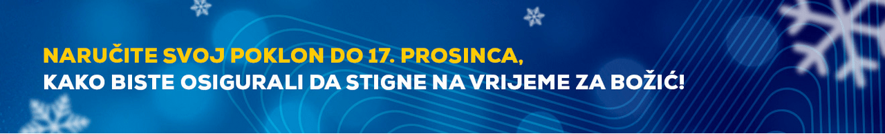 Naručite svoj poklon do 17. Prosinca kako biste osigurali da stigne na vrijeme za Božić!