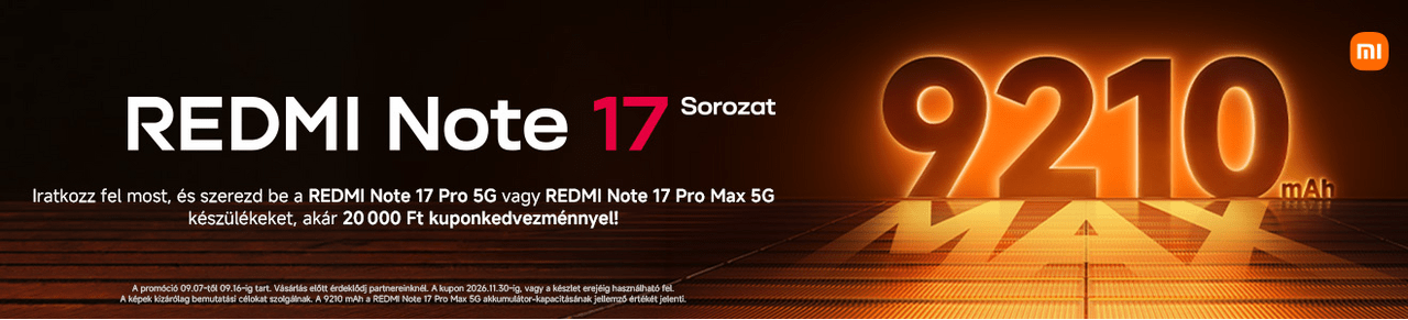 REDMI Note 17 bevezetés