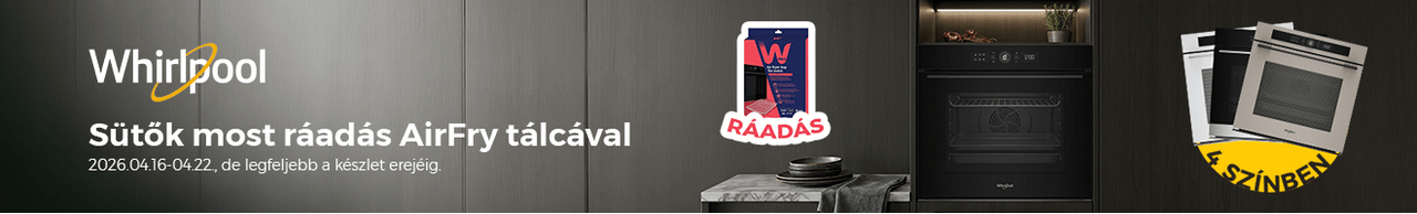 Whirlpool sütők most ráadás AirFry tálcával. Ez ennyi!
