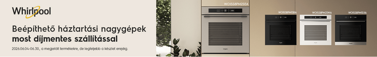Whirlpool beépíthető háztartási nagygépek
