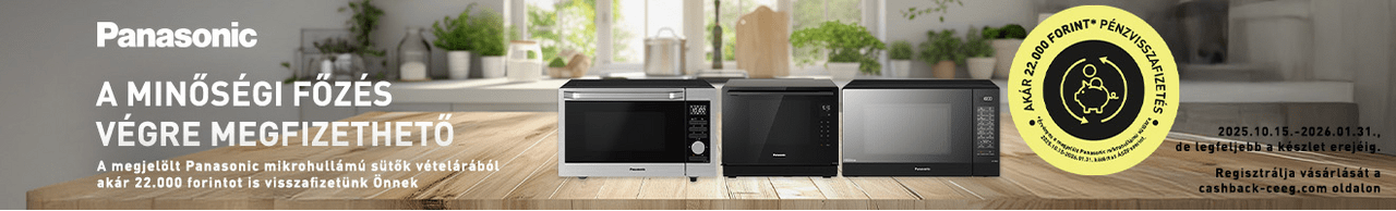 Panasonic konyhai kisgépek pénzvisszatérítéssel