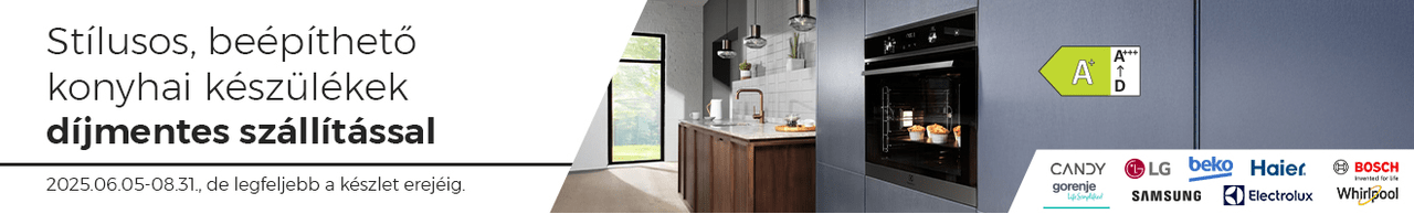 Beépíthető gépek díjmentes szállítással