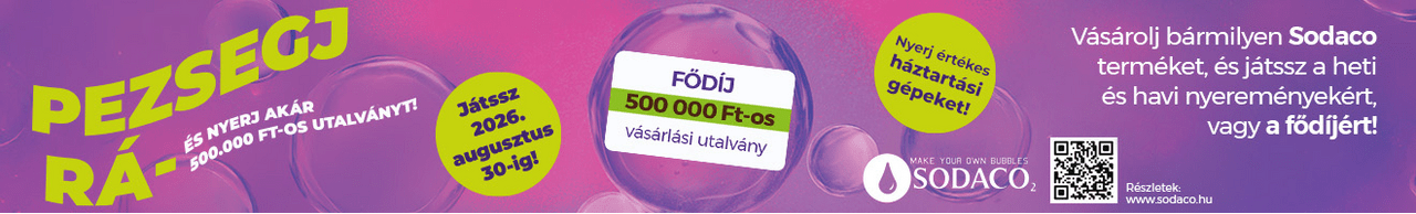 Pezsegj rá a SodaCo nyereményjátékra